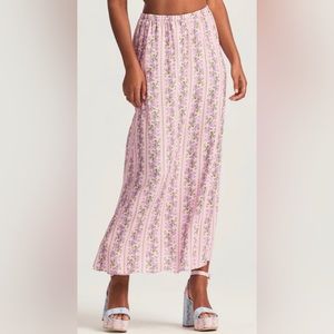 LoveShackFancy Jamila Skirt in Blushing Pink